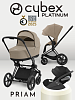 Cybex Priam IV 3 в 1 Matt Black цвет Cozy Beige с автокреслом Cloud T i-Size Sepia Black
