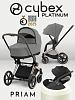 Cybex Priam IV 3 в 1 Rosegold цвет Mirage Grey с автокреслом Cloud T i-Size Sepia Black