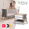 Кровать-трансформер приставная Tutti Bambini CoZee XL 120*60 см Oak/Charcoal 211209/3590