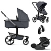 Коляска 3 в 1 JOOLZ DAY5 Stone Grey c автокреслом Cybex Cloud T i-Size Sepia Black