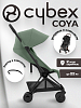 Коляска CYBEX Coya Matt Black / Leaf Green + Бампер + Дождевик
