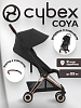 Коляска CYBEX Coya Rosegold / Sepia Black + Бампер + Дождевик