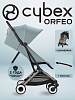  Прогулочная коляска Cybex Orfeo с дождевиком и бампером, TPE Stormy Blue