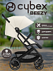 Коляска Cybex Beezy Canvas White с бампером и дождевиком