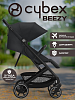 Коляска Cybex Beezy Magic Black с бампером и дождевиком