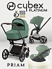 Cybex Priam IV 3 в 1 Rosegold цвет Leaf Green с автокреслом Cloud T i-Size Plus Leaf Green