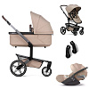 Коляска 3 в 1 JOOLZ DAY5 Sandy Taupe c автокреслом Cybex Cloud T i-Size Plus Cozy Beige