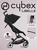 Детская коляска CYBEX Libelle 2025 BLK Magic Black с дождевиком и бампером