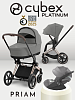 Cybex Priam IV 3 в 1 Rosegold цвет Mirage Grey с автокреслом Cloud T i-Size Plus Mirage Grey
